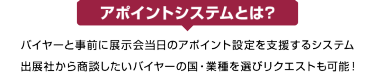 アポイントシステムとは?