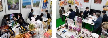 ”日本の食品”輸出EXPOの商談風景