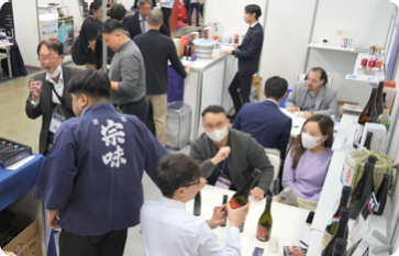 "日本の食品"輸出 EXPOの商談風景