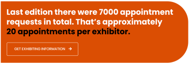 Last edition there were 7000 appointment request in total. That’s approximately 20 appointments per exhibitor. 